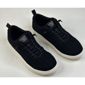 Woolloomooloo Cooma Merino Wool Lace Up Black Sneaker Womens 7.5-8/38 New $150